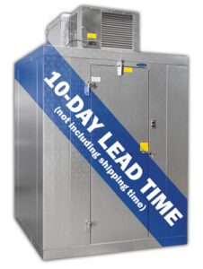 Norlake KL10 walk-in coolers and freezers offer 10-day lead time, not including shipping time.