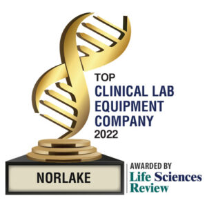 Norlake Scientific honored by Life Sciences Review as a Top Clinical Lab Equipment Company for 2022